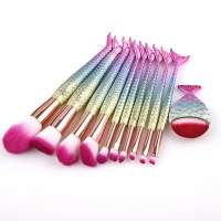 11PCS/Set Beauty Tools Professional Makeup Brush Set Mermaid Eyeshadow Cosmetic Brushes