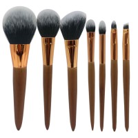 Daily Makeup use 7 Pieces Vegan Foundation Eyeshadow Lip Makeup Brush Set