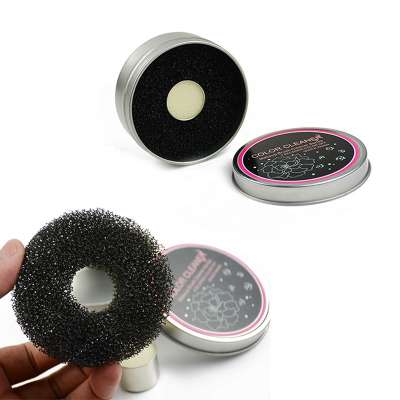 JLY Quick Wash Powder Remover Color Off Makeup Brush Eyeshadow Cleaner Box Sponge