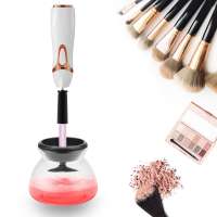 Electric Makeup Brushes Cleaner Upgraded Design Electric Spinning Tool Clean and Dry Makeup Brushes with Anti-skid Handle