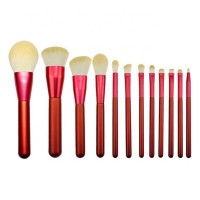 Unique Oval Shape Professional Natural Real Goat Hair Makeup Brushes Kit For Sale