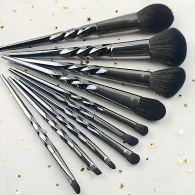 JLY Setting makeup tool powder brush sets cosmetics beauty kit silver handle design at low MOQ low cost