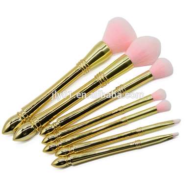 2020 Nuevo pincel cabeza dorada manija dorada maquillaje travel make up brush set