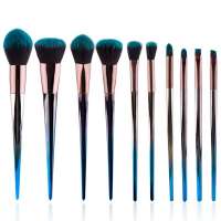 Quality Purple Pro Aluminum Ferrule 10pcs New Arrival Makeup Brush Brochas De Maquillaje Profesional